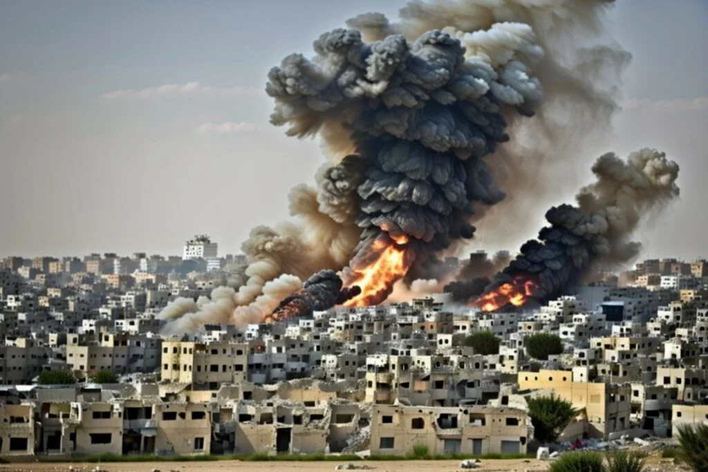 blast in Gaza